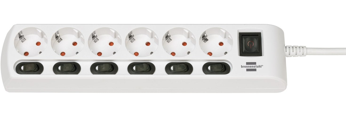 EAN 4007123667499 - Brennenstuhl 1153110126 base múltiple 2 m 6 salidas AC Interior Blanco imagen 1