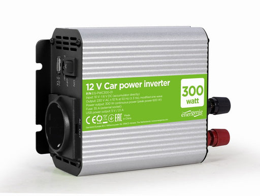 EAN 8716309119429 - Gembird EG-PWC300-01 adaptador e inversor de corriente Auto 300 W Gris imagen 1