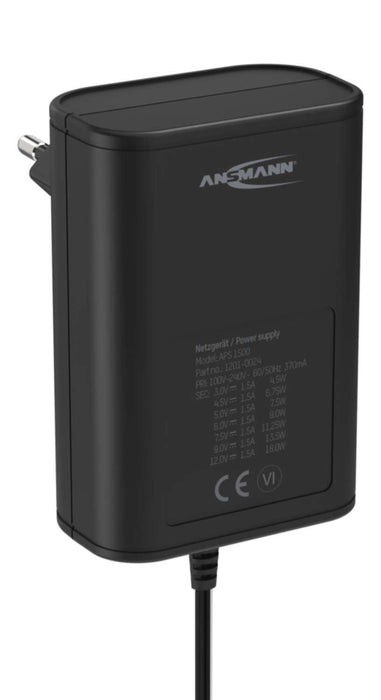 EAN 4013674164127 - Ansmann APS 1500 Universal Negro Corriente alterna Interior imagen 4