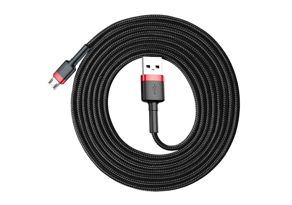 EAN 6953156280373 - Baseus Cafule cable USB 2 m USB A Micro-USB A Negro, Rojo imagen 3
