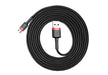 EAN 6953156280373 - Baseus Cafule cable USB 2 m USB A Micro-USB A Negro, Rojo imagen 3