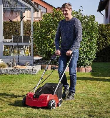 EAN 4006825628272 - Einhell GC-SA 1231/1 escarificador de césped 1200 W 28 L Negro, Rojo imagen 2