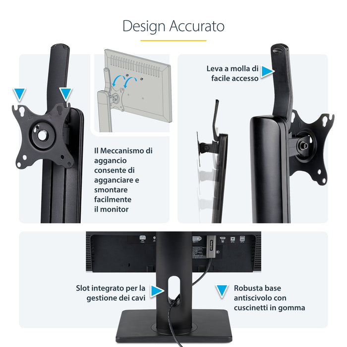 EAN 0065030891868 - StarTech.com FPPNEUSTND soporte para monitor 86,4 cm (34") Negro imagen 22