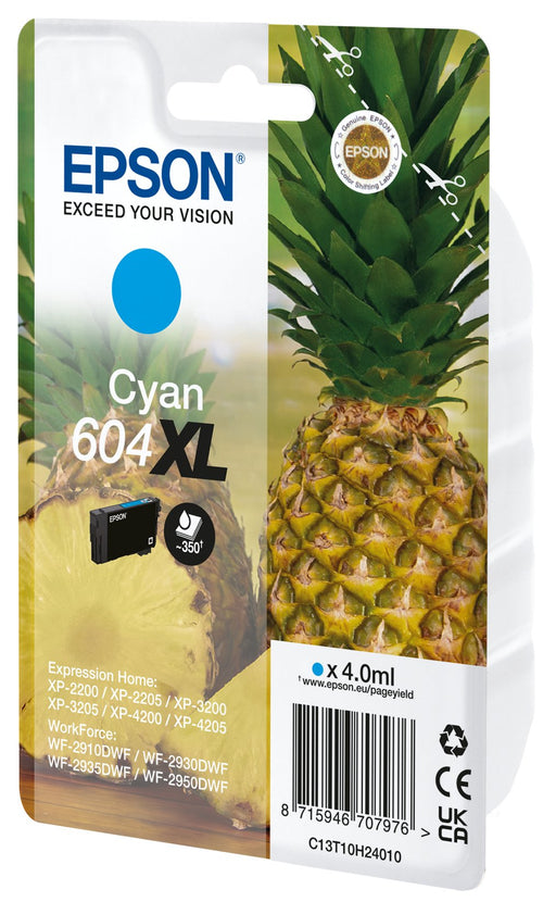 EAN 8715946707983 - Epson 604XL cartucho de tinta 1 pieza(s) Original Alto rendimiento (XL) Cian imagen 1