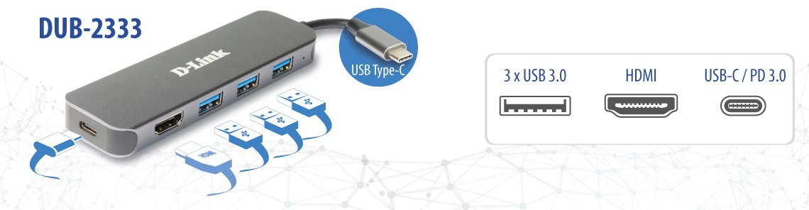 EAN 0790069468605 - D-Link DUB-2333 base para portátil y replicador de puertos Alámbrico USB Tipo C Gris imagen 3