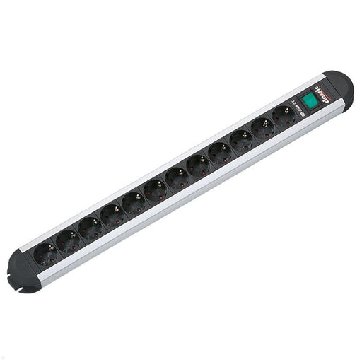 EAN 4016514000685 - Bachmann 330.073 base múltiple 1,75 m 12 salidas AC Interior Aluminio, Negro imagen 2