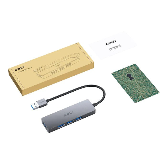 EAN 5902666662248 - AUKEY CB-H36 hub de interfaz USB 2.0 5000 Mbit/s Plata imagen 5