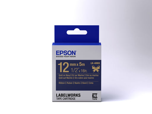 EAN 8715946611211 - Epson LK-4HKK cinta para impresora de etiquetas Oro sobre azul marino imagen 2