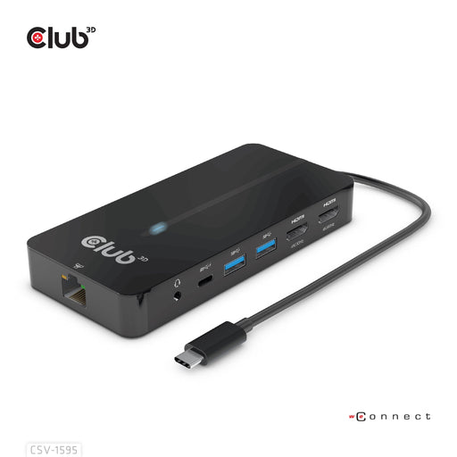 EAN 8719214472269 - CLUB3D CSV-1595 base para portátil y replicador de puertos USB 3.2 Gen 1 (3.1 Gen 1) Type-C Negro imagen 1