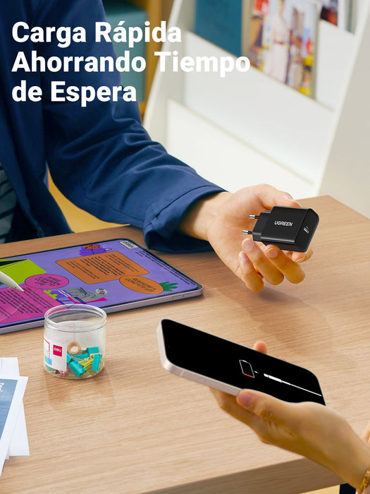 EAN 6957303811915 - Ugreen 10191 cargador de dispositivo móvil Universal Negro Corriente alterna Carga rápida Interior imagen 7
