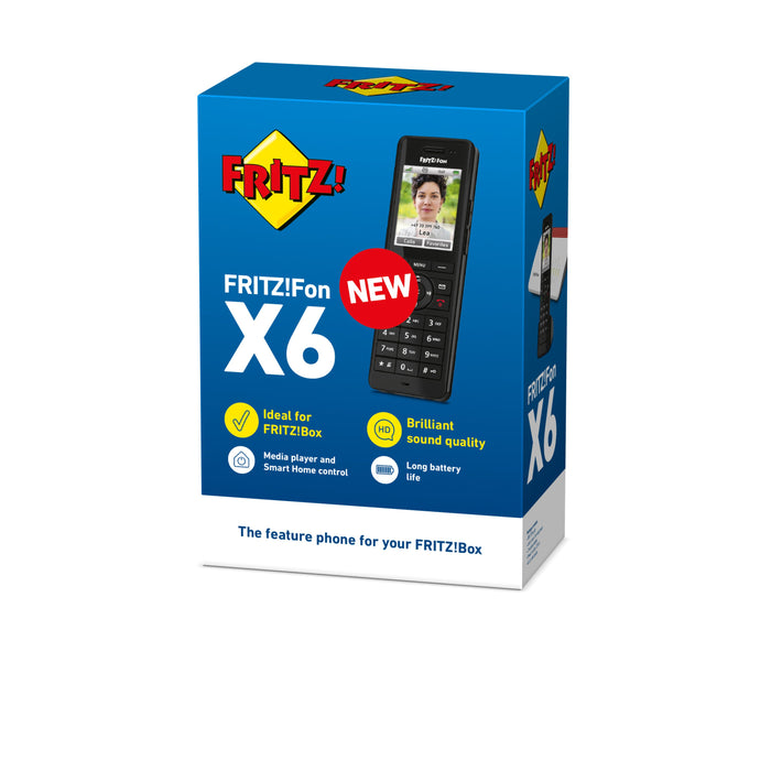 EAN 4023125030093 - Fon FRITZ! X6 INT Teléfono DECT Identificador de llamadas Negro imagen 4