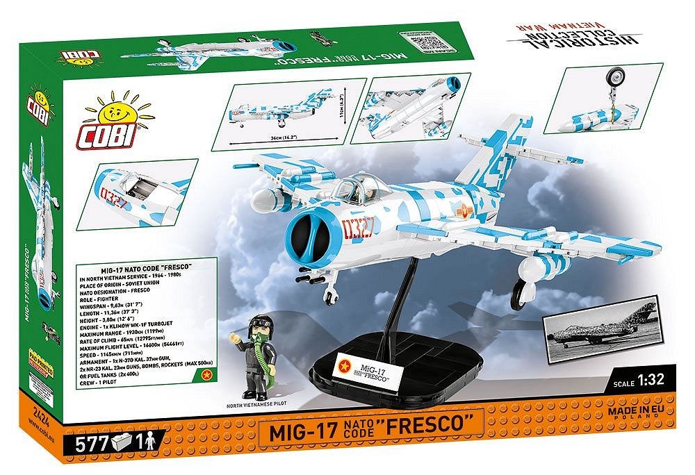 EAN 5902251024246 - COBI MiG-17 NATO Code "Fresco" imagen 12