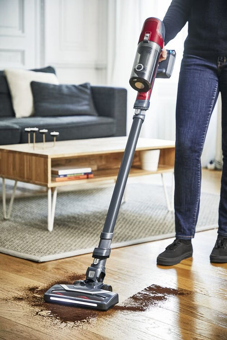 EAN 3221616018891 - Rowenta RH6878 Aspiradora escoba 2 en 1 Batería Secar Ciclónico Sin bolsa 0,55 L 100 W Rojo, Gris imagen 2