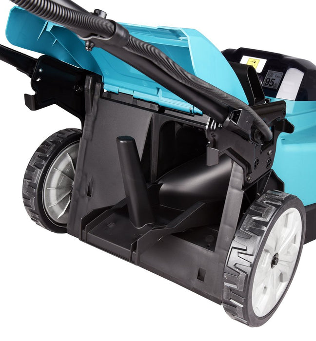 EAN 0088381756686 - Makita DLM481Z cortadora de césped Cortacésped manual Batería Negro, Azul, Metálico imagen 17