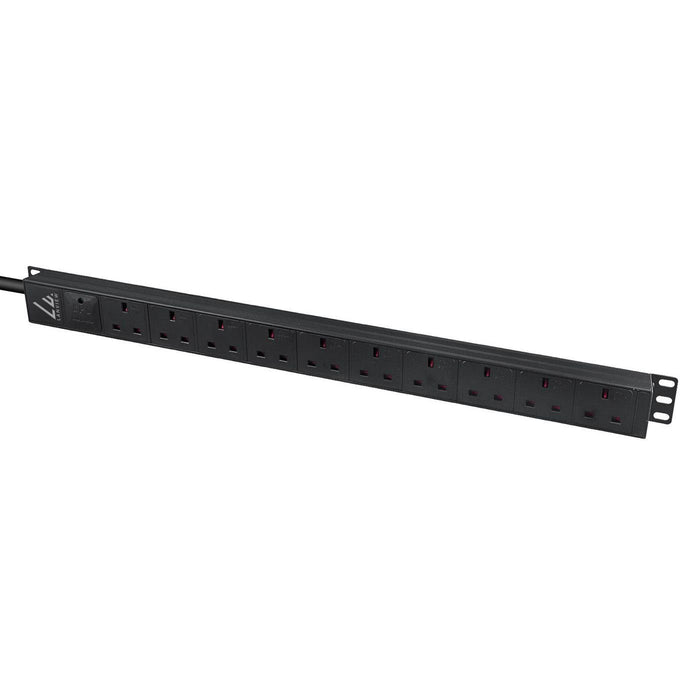 EAN 5715063208090 - Lanview LVR-3MUK-SPD-UK10 unidad de distribución de energía (PDU) 8 salidas AC 1.4U Negro imagen 2