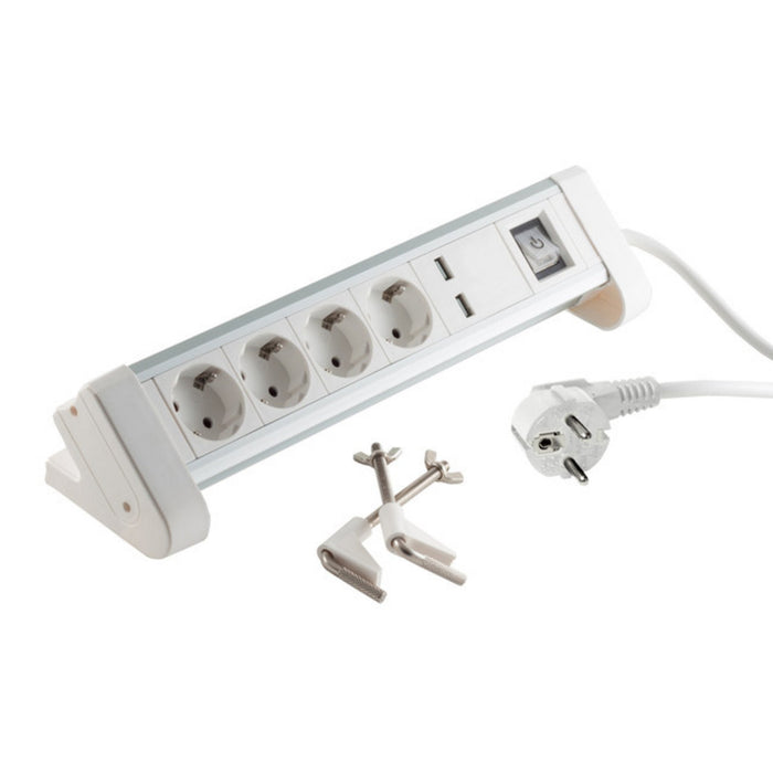 EAN 4017538115539 - S/CONN 60317-W base múltiple 1,5 m 4 salidas AC Blanco imagen 1