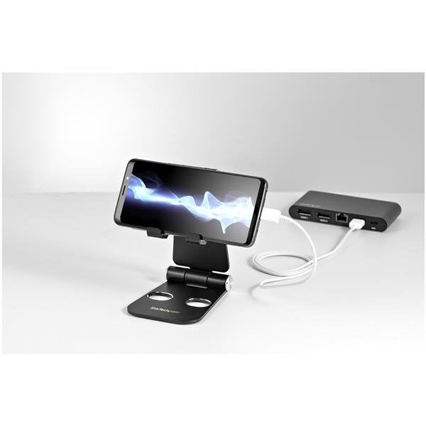 EAN 0065030888028 - StarTech.com USPTLSTNDB soporte Soporte pasivo Teléfono móvil/smartphone, Tablet/UMPC Negro imagen 5