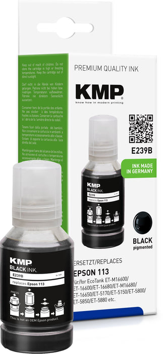 EAN 4011324374445 - KMP 1655,0001 cartucho de tinta 1 pieza(s) Compatible Negro imagen 1