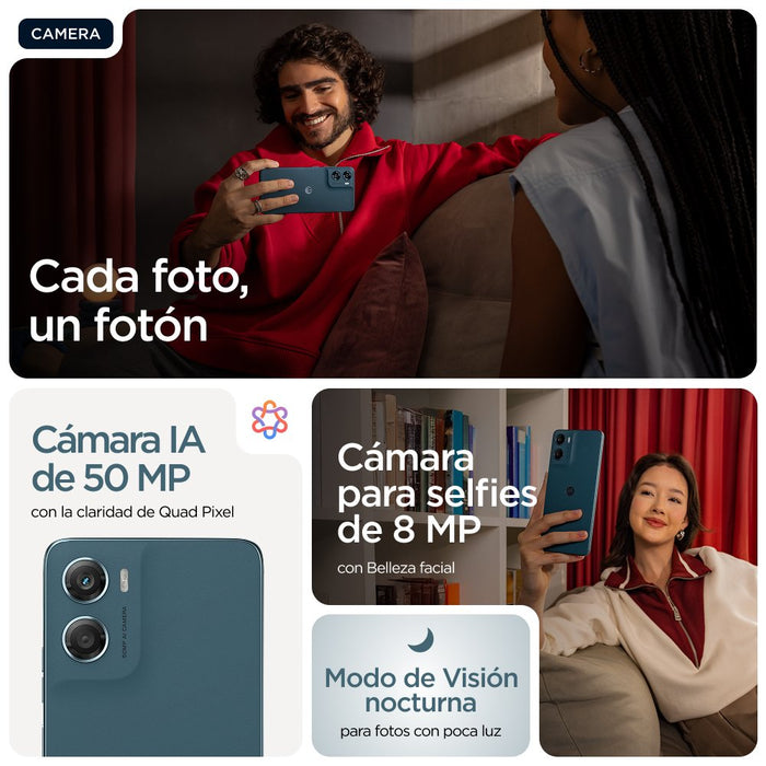 EAN 840493601601 - Motorola moto g06 17,5 cm (6.88") SIM doble Android 15 4G USB Tipo C 4 GB 256 GB 5200 mAh Azul imagen 13