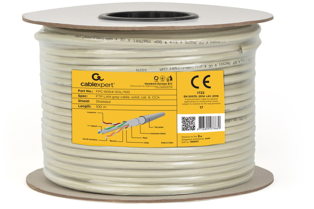 EAN 8716309078689 - Gembird CAT6 FTP 100m cable de red Gris F/UTP (FTP) imagen 3