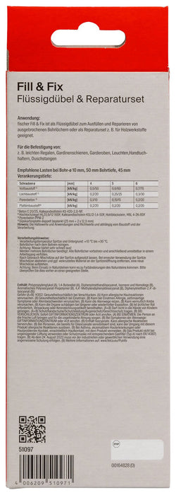 EAN 4006209510971 - Fischer 51097 tornillo de anclaje y taco 1 pieza(s) imagen 5
