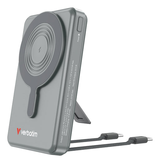 EAN 23942322726 - Verbatim 32272 batería externa Polímero de litio 10000 mAh Cargador inalámbrico Gris imagen 1