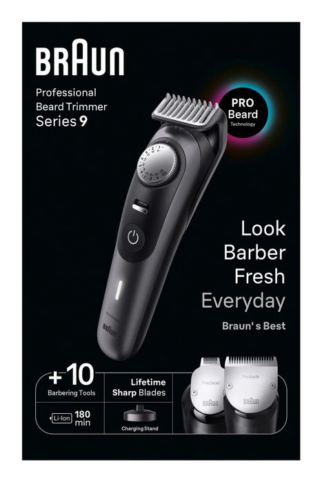 EAN 4210201448518 - Braun BeardTrimmer 9 BT9421 depiladora para la barba Batería 40 Negro imagen 2