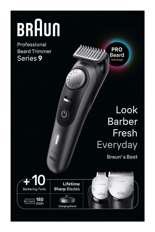 EAN 4210201448518 - Braun BeardTrimmer 9 BT9421 depiladora para la barba Batería 40 Negro imagen 2