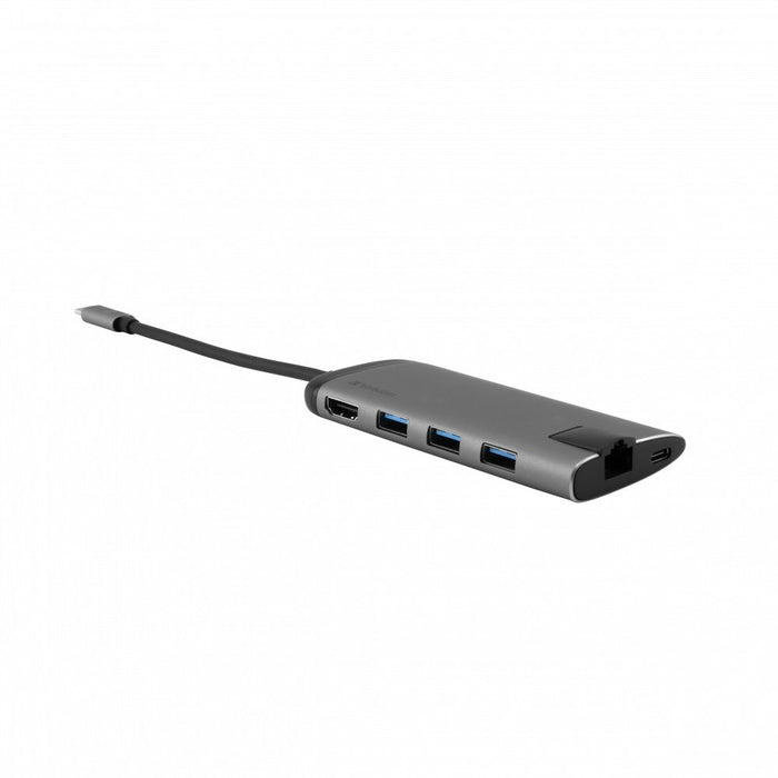 EAN 0023942491422 - Verbatim 49142 base para portátil y replicador de puertos USB 3.2 Gen 1 (3.1 Gen 1) Type-C Negro, Plata imagen 4