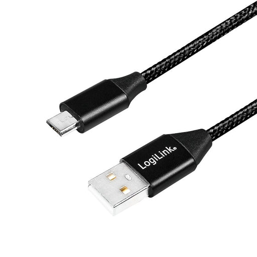 EAN 4052792052701 - LogiLink CU0143 cable USB USB 2.0 0,3 m USB A Micro-USB B Negro imagen 1