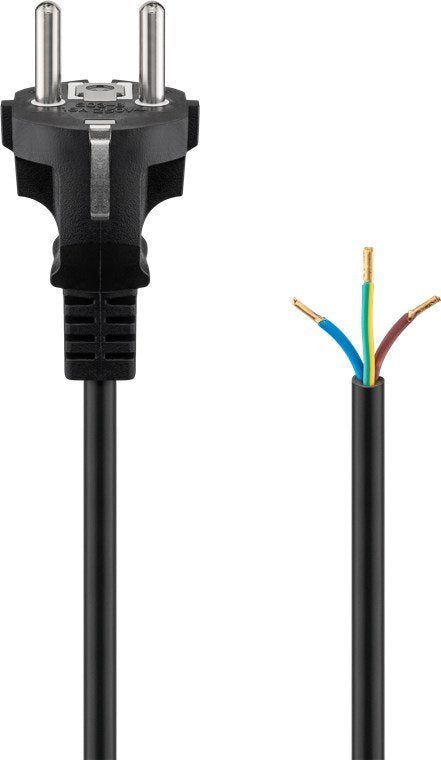 EAN 4040849513275 - Goobay 51327 cable de transmisión Negro 1,5 m Enchufe tipo F CEE7/7 imagen 1