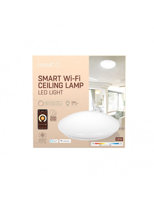 EAN 8426801158658 - Muvit MIOCLA001 iluminación inteligente Luz de techo inteligente Wi-Fi 18 W imagen 7