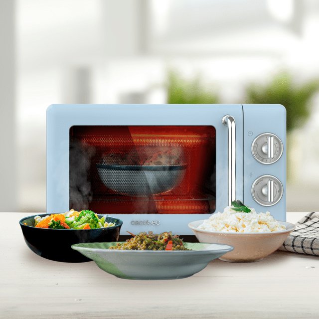 EAN 8435484017060 - Cecotec ProClean 3110 Retro Azul Microondas con grill Encimera 20 L 700 W imagen 3