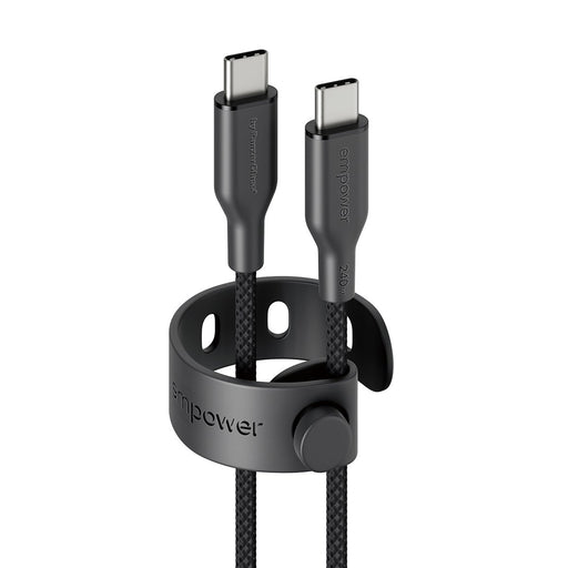 EAN 5715685027673 - PanzerGlass empower by ® Racing 240W USB-C to USB-C Cable | USB 2.0 | 2M | Space Black cable USB Negro imagen 1