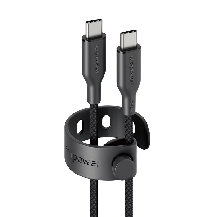 EAN 5715685027659 - PanzerGlass empower by ® Racing 240W USB-C to USB-C Cable | USB 2.0 | 1.2M | Space Black cable USB Negro imagen 1