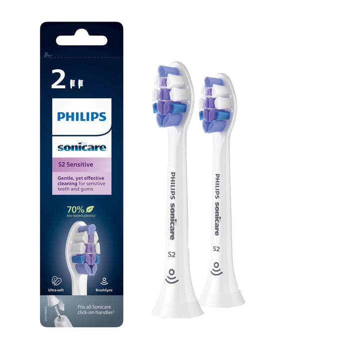 EAN 8720689020121 - Philips HX6052/10 cepillo de cabello 2 pieza(s) Blanco imagen 2