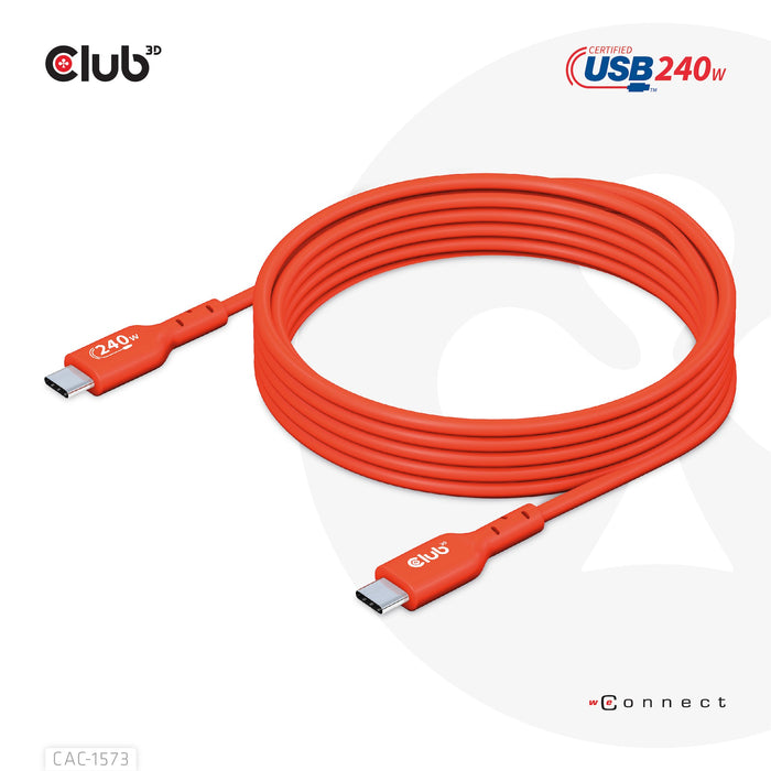 EAN 8719214472306 - CLUB3D CAC-1573 cable USB USB4 Gen 2x2 2 m USB C Rojo imagen 11