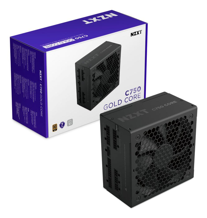 EAN 5056547208657 - NZXT C750 Gold Core unidad de fuente de alimentación 750 W 24-pin ATX ATX Negro imagen 2