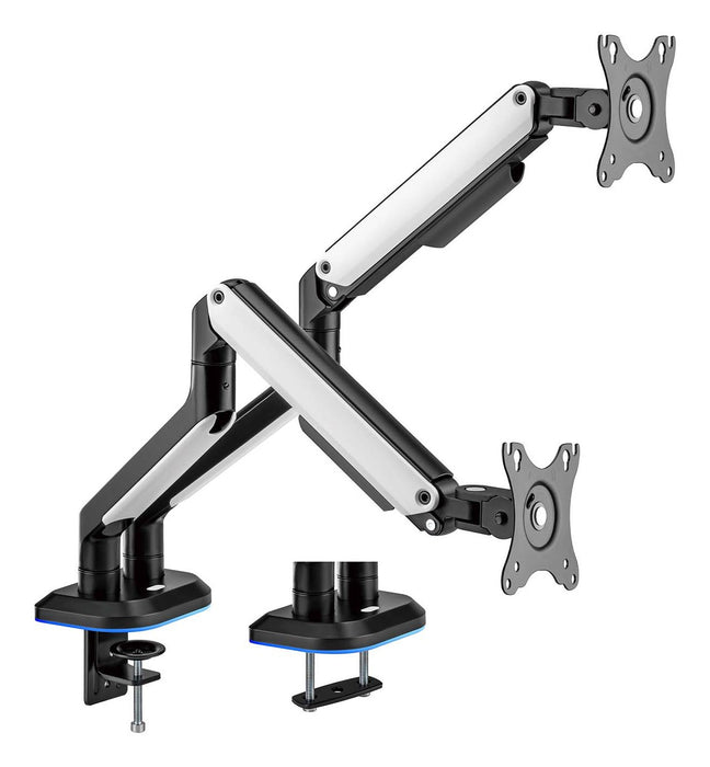 EAN 8435739901663 - AISENS DT32TSR-297 soporte para monitor 81,3 cm (32") Escritorio Negro, Blanco imagen 1