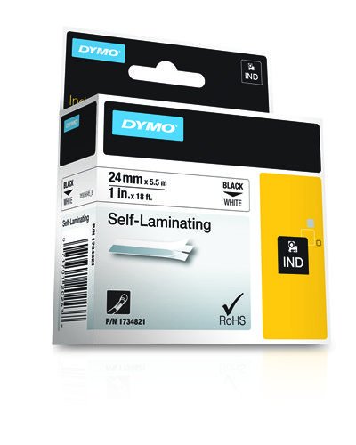 EAN 0071701202437 - DYMO 24mm RHINO Self-Laminating Vinyl tape cinta para impresora de etiquetas imagen 4