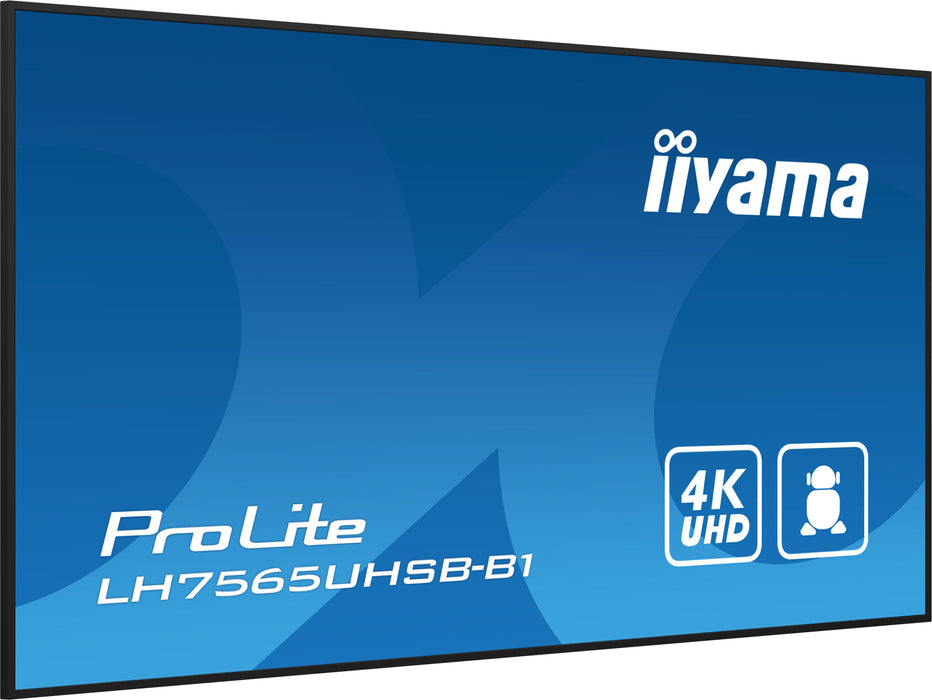 EAN 4948570123483 - iiyama LH7575UHS-B1AG pantalla de señalización Pantalla plana para señalización digital 190,5 cm (75") LC imagen 6