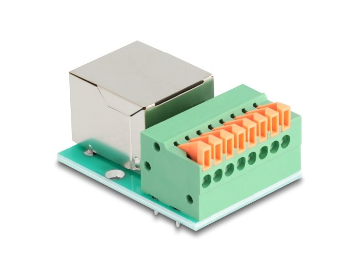 EAN 4043619906529 - DeLOCK 90652 cambiador de género para cable RJ45 8 pin terminal block Verde, Plata imagen 2