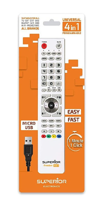 EAN 8054242080254 - Superior Electronics Freedom Micro-USB mando a distancia DVD/Blu-ray, Media player, Proyector, SAT, Altav imagen 2