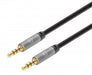 EAN 0766623355995 - Manhattan 355995 cable de audio 2 m 3,5mm Negro, Plata imagen 1