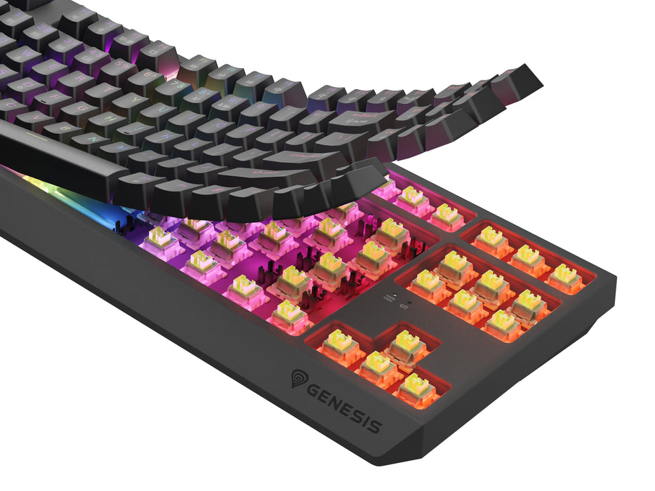 EAN 5901969443813 - GENESIS Thor 230 TKL teclado Juego USB + RF Wireless + Bluetooth QWERTY Inglés de EE. UU. Negro imagen 14