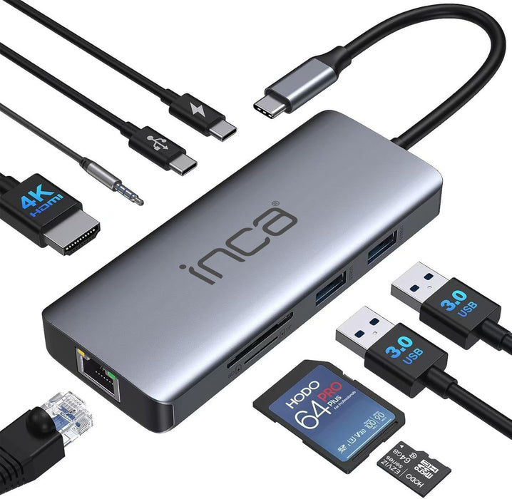 EAN 8681949016288 - Inca ITPC-10TX hub de interfaz USB Tipo C 5000 Mbit/s Gris imagen 3