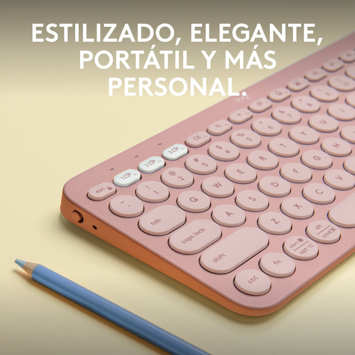EAN 5099206111271 - Logitech 920-011829 teclado Universal RF Wireless + Bluetooth QWERTY Español Rosa imagen 9