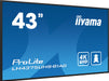 EAN 4948570123445 - iiyama ProLite Pantalla plana para señalización digital 108 cm (42.5") LCD Wifi 500 cd / m² 4K Ultra HD N imagen 3