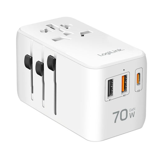 EAN 4052792077315 - LogiLink PA0357 adaptador e inversor de corriente Interior 70 W Blanco imagen 2