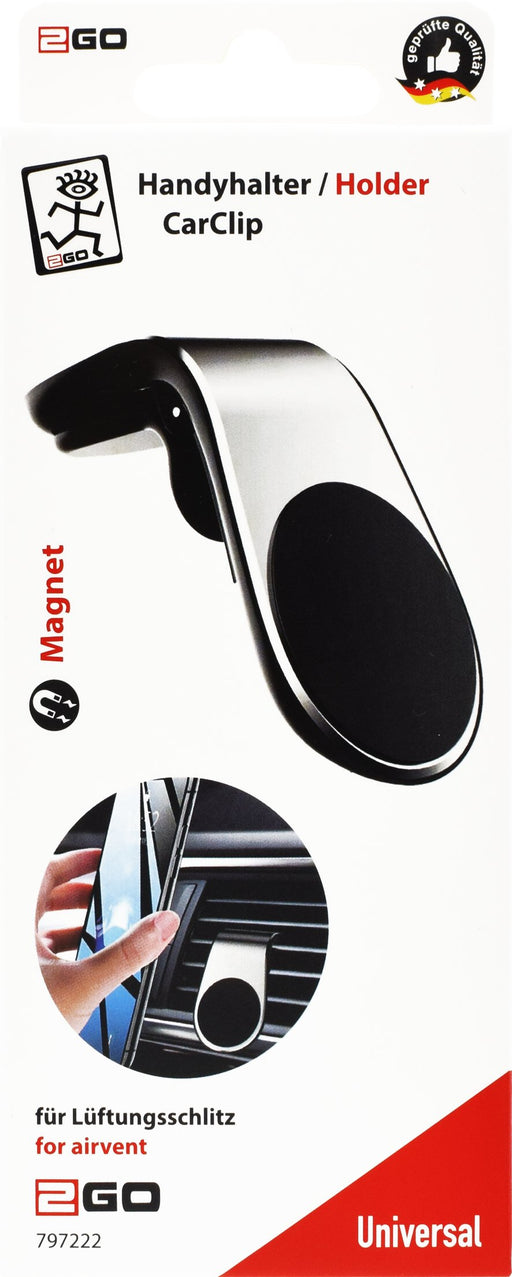EAN 4010425972222 - 2GO CarClip Soporte pasivo Teléfono móvil/smartphone Negro, Plata imagen 2